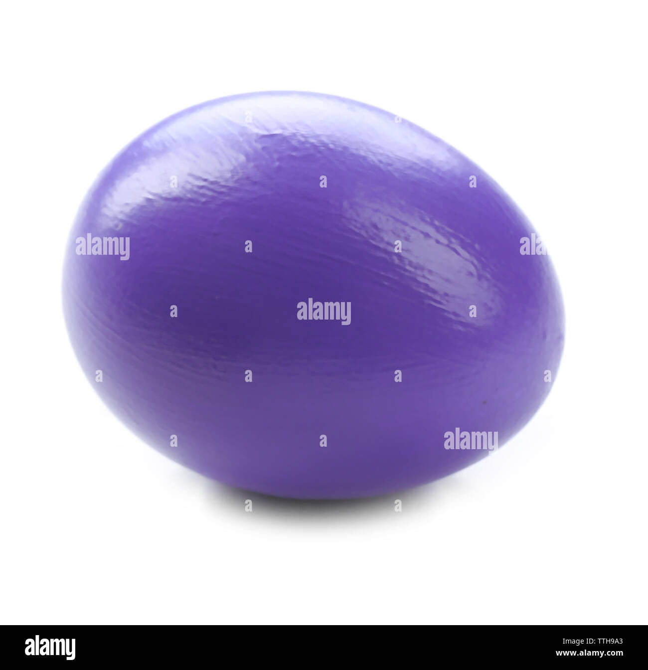 Blue Easter egg isolated on white Stock Photo - Alamy