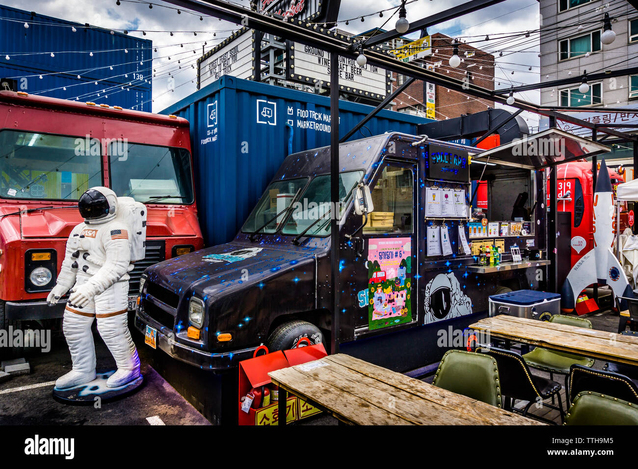 Seoul, South Korea May 15, 2017 Common Ground store is built with