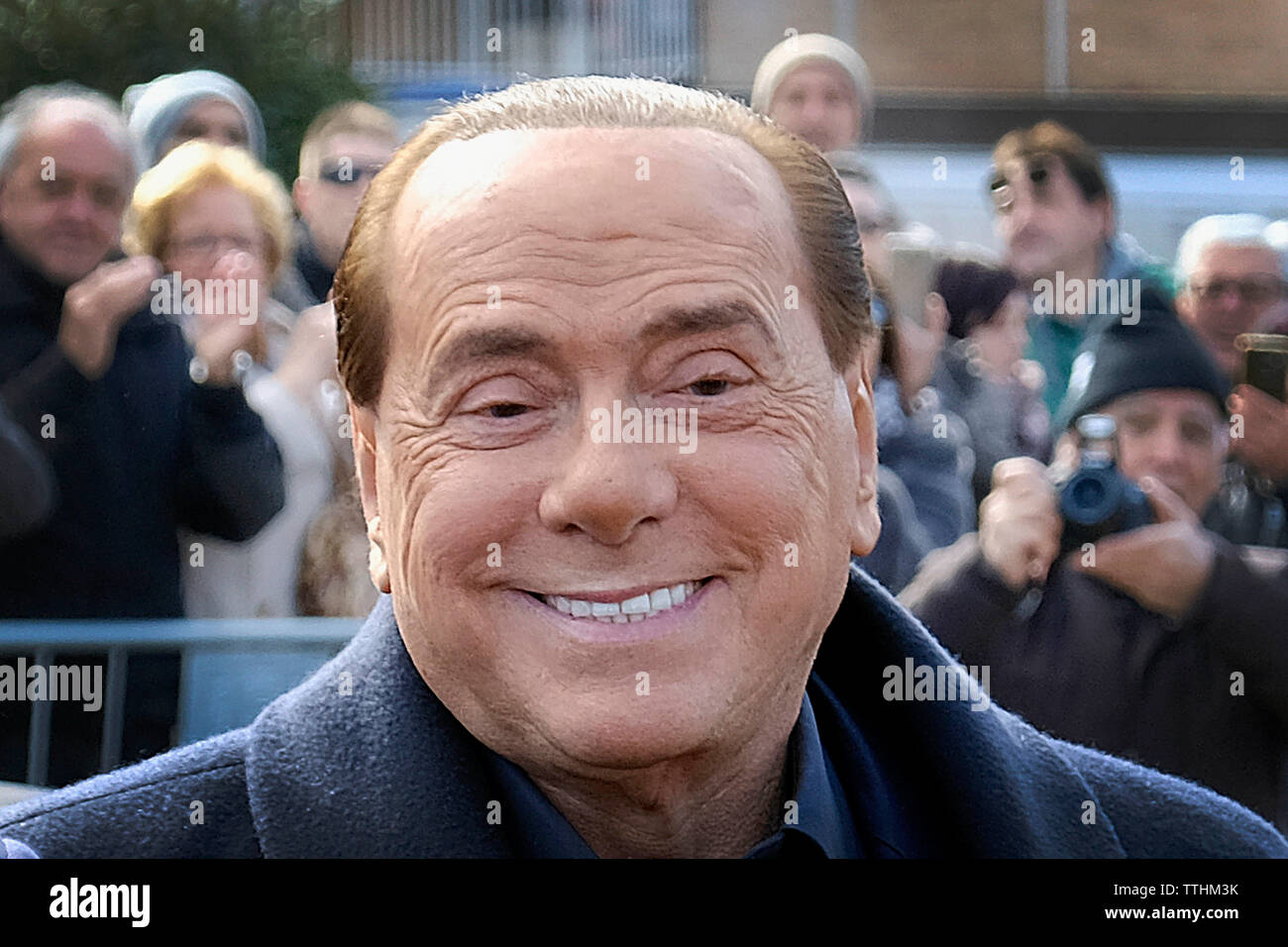 Italy, Silvio Berlusconi visiting L'Aquila Photo © Danilo  Balducci/Sintesi/Alamy Stock Photo Stock Photo - Alamy