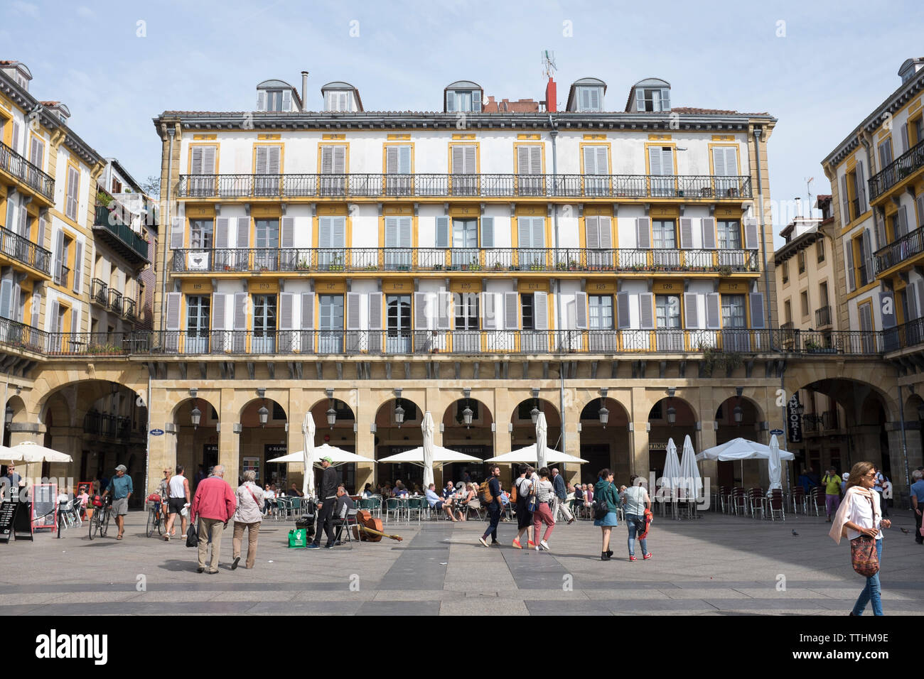 Plaza de la Constitución in San Sebastián Stock Photo Alamy