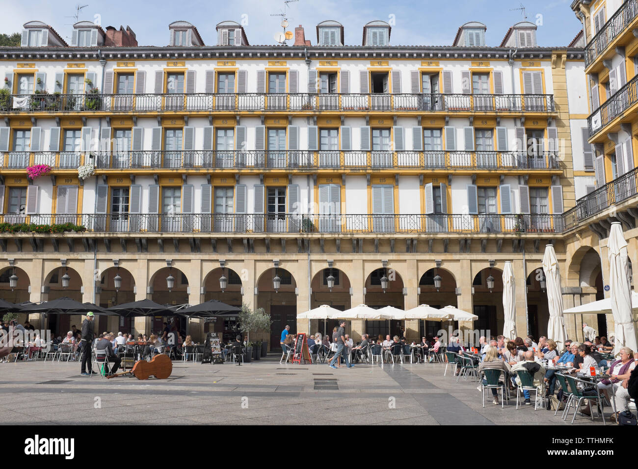 Plaza de la Constitución in San Sebastián Stock Photo Alamy