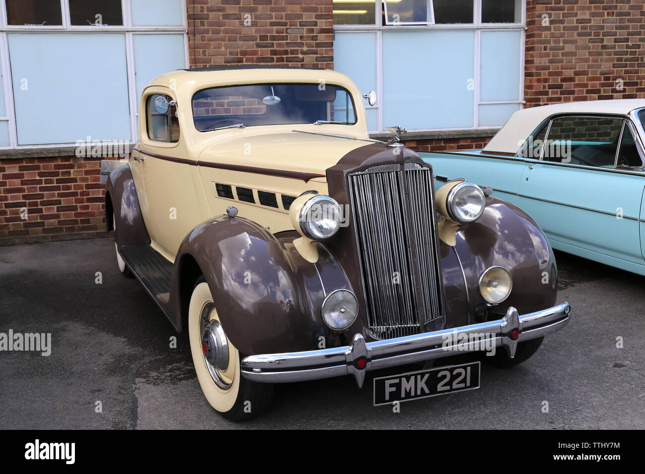 Packard 120 Sports Coupe (1937), Double Twelve Motorsport Festival 2019, Brooklands Museum, Weybridge, Surrey, England, Great Britain, UK, Europe Stock Photo