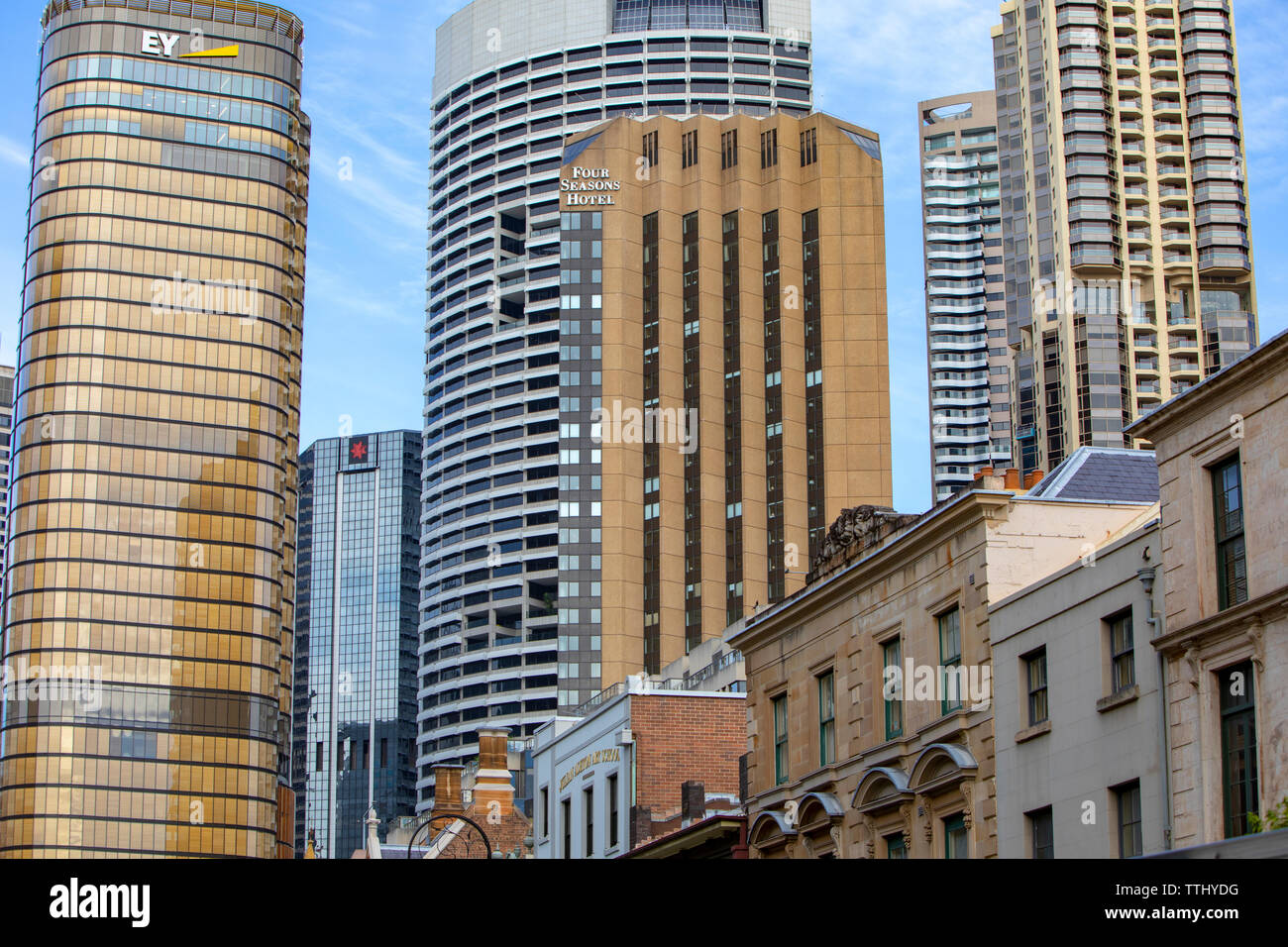 Sydney high rise office buildings in Sydney city centre,Australia Stock Photo