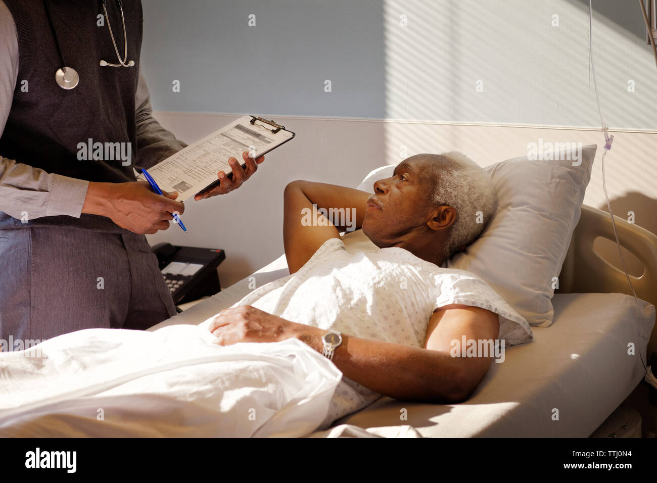 Old Man In Bed High Resolution Stock Photography and Images - Alamy