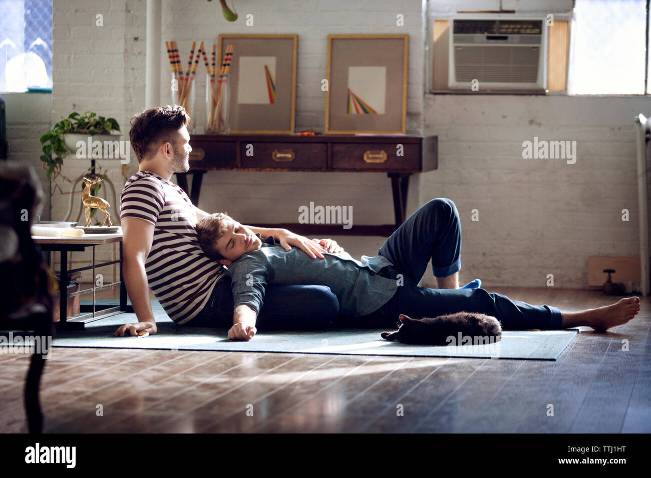 Sleeping on chest hires stock photography and images Alamy