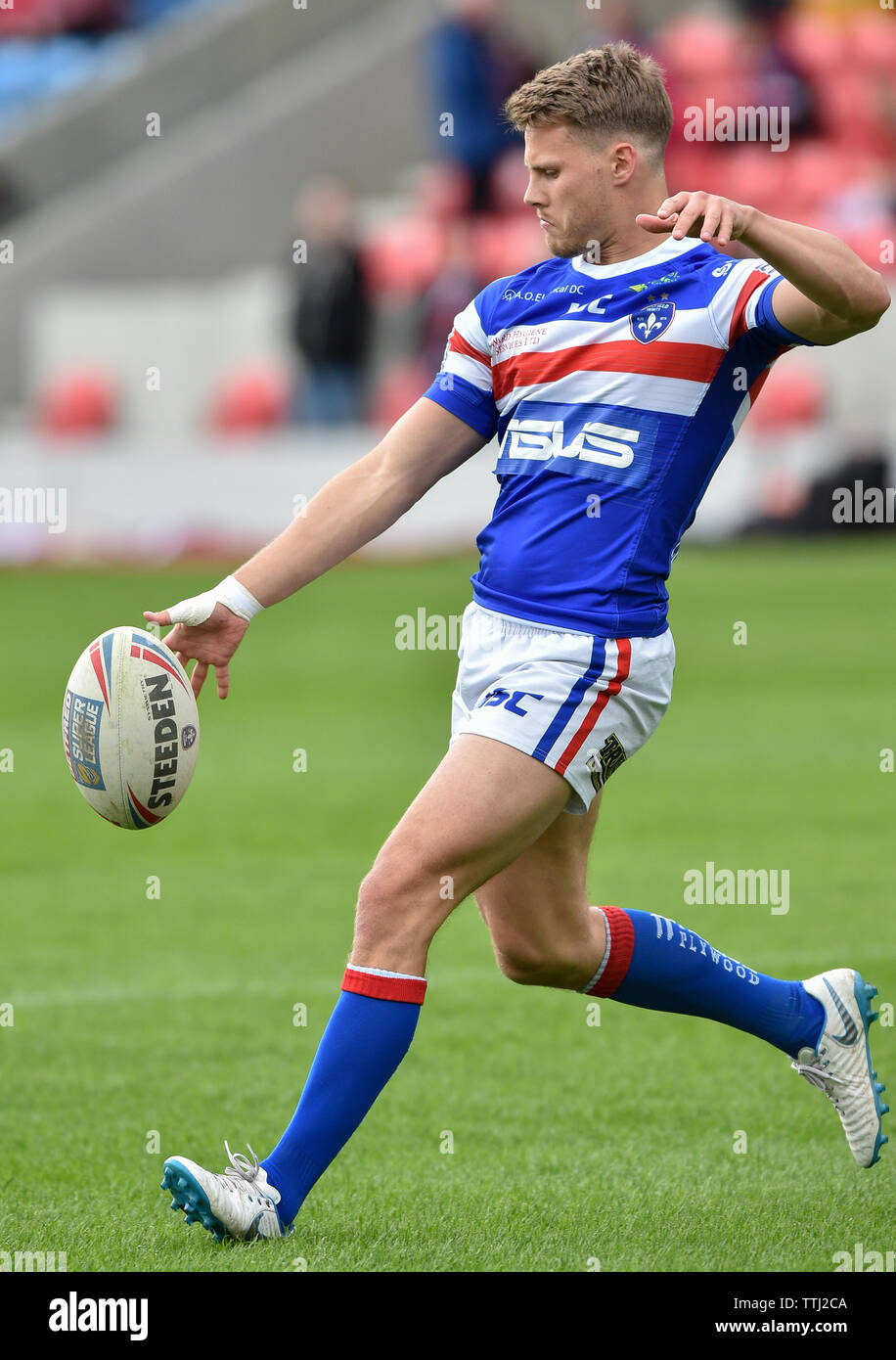 Salford, UK, 16 6 2019. 16 June 2019. AJ Bell Stadium, Salford, England ...