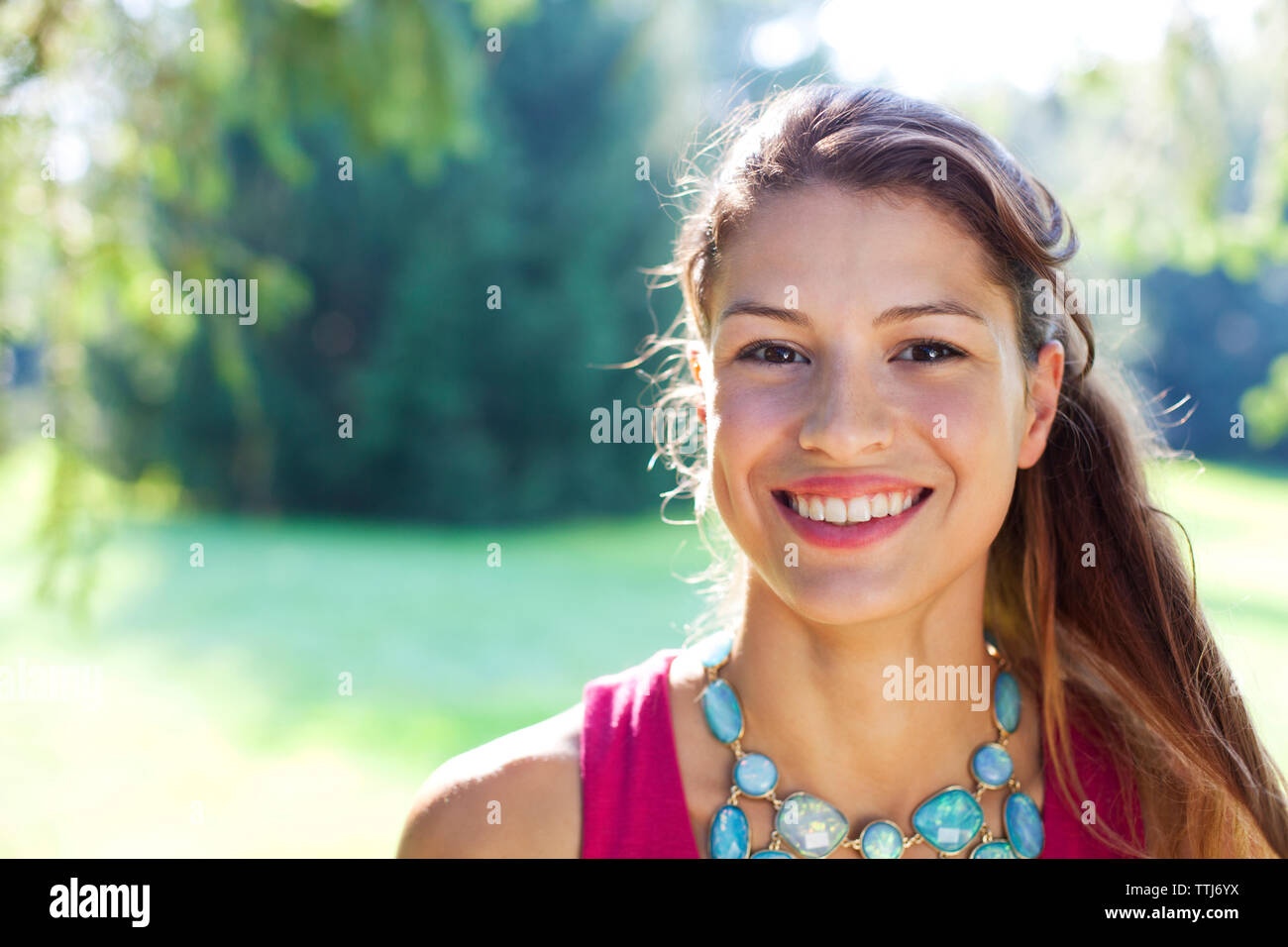 Portrait cheerful young female hi-res stock photography and images - Alamy