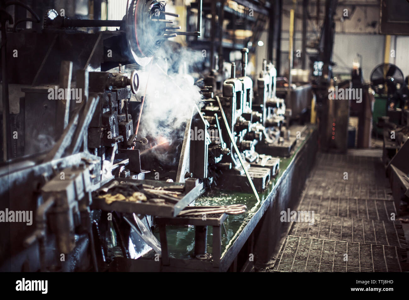 Manufacturing equipment in factory Stock Photo