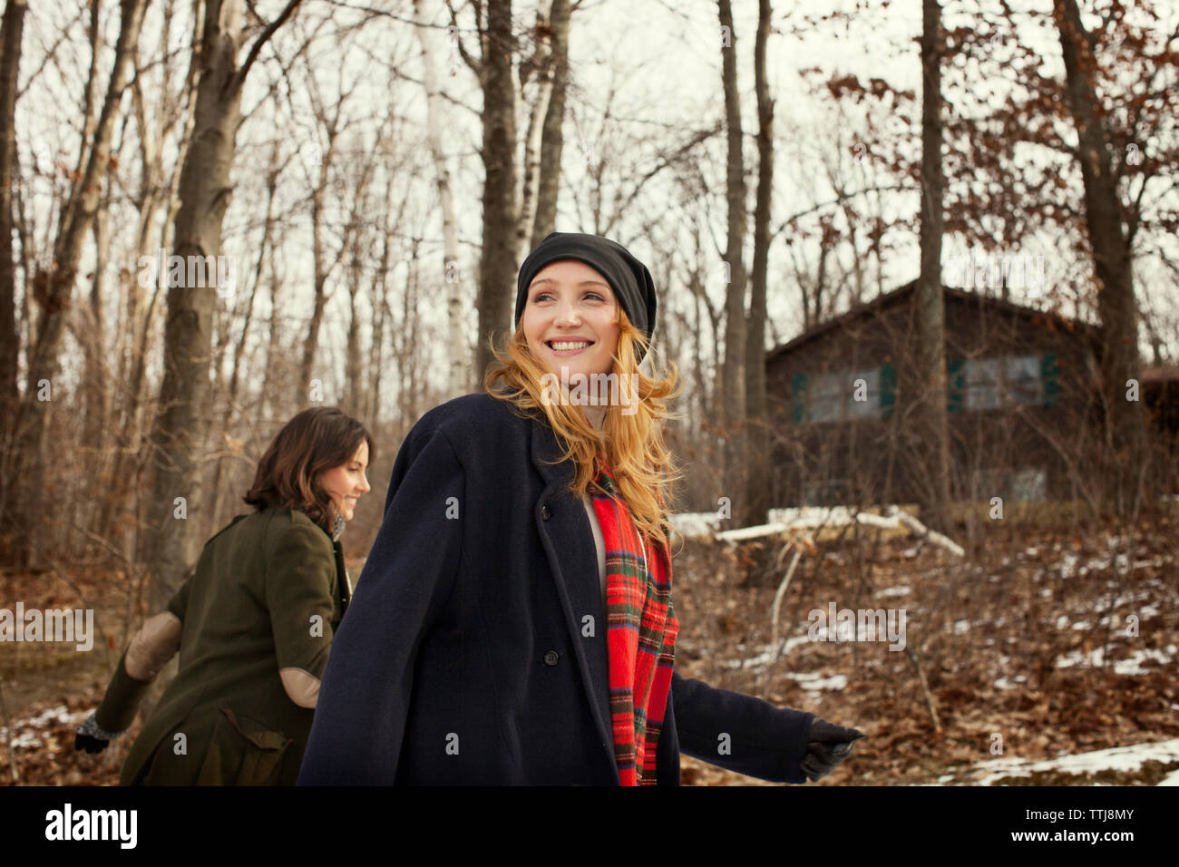 Two females walking together hi-res stock photography and images - Alamy