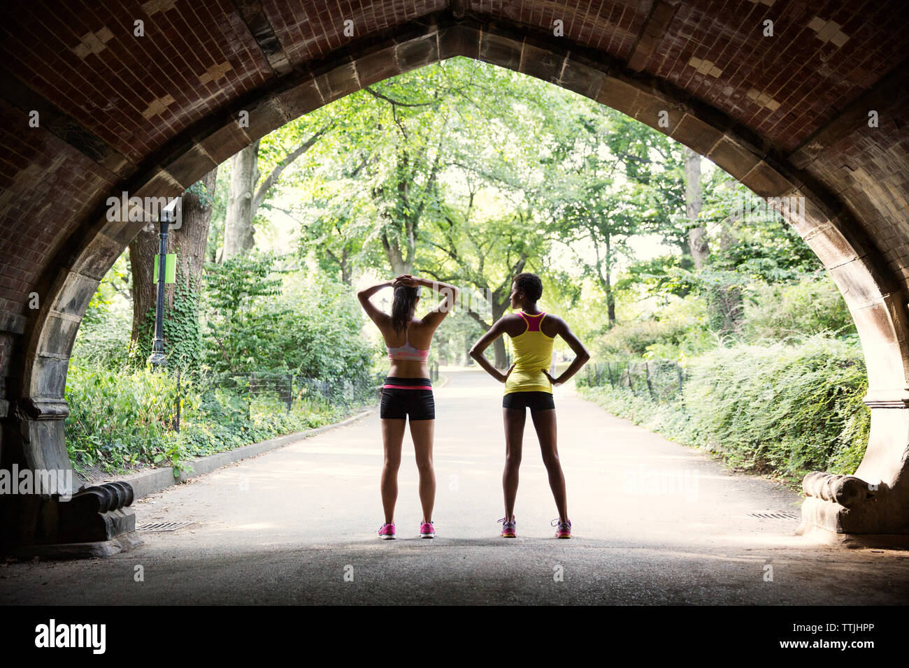 Rear view of women hi-res stock photography and images - Alamy