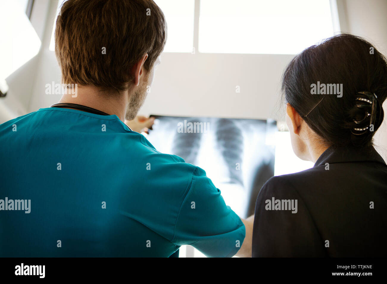 Hospital rear view hi-res stock photography and images - Alamy