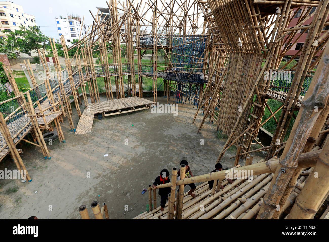 Dhaka, Bangladesh June 17, 2019 Architecture students of BRAC University and Bangladesh