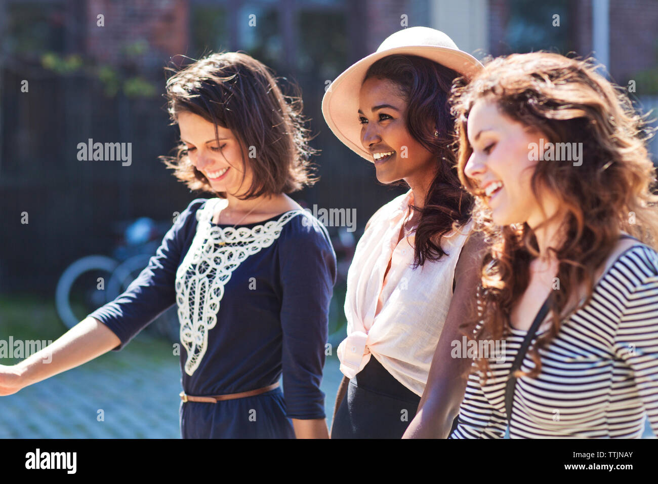 Happy walking hi-res stock photography and images - Alamy