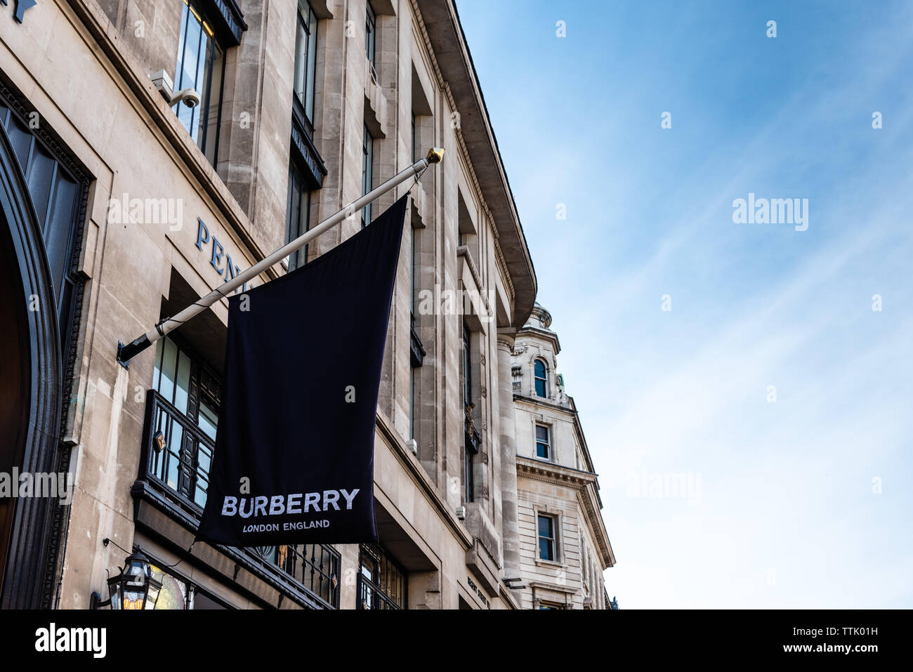 Burberry store flag hi-res stock photography and images - Alamy