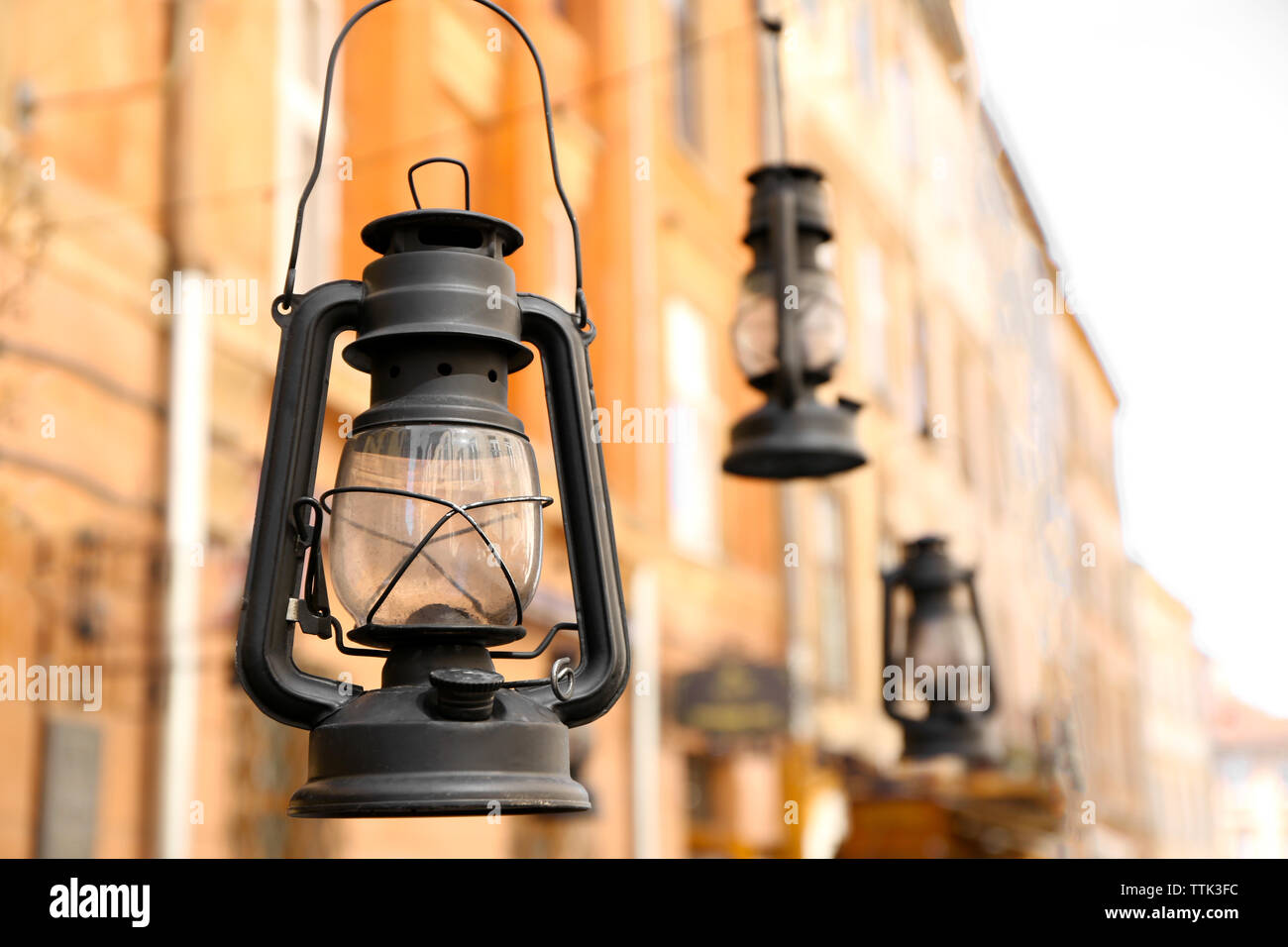 Old oil lanterns hi-res stock photography and images - Alamy