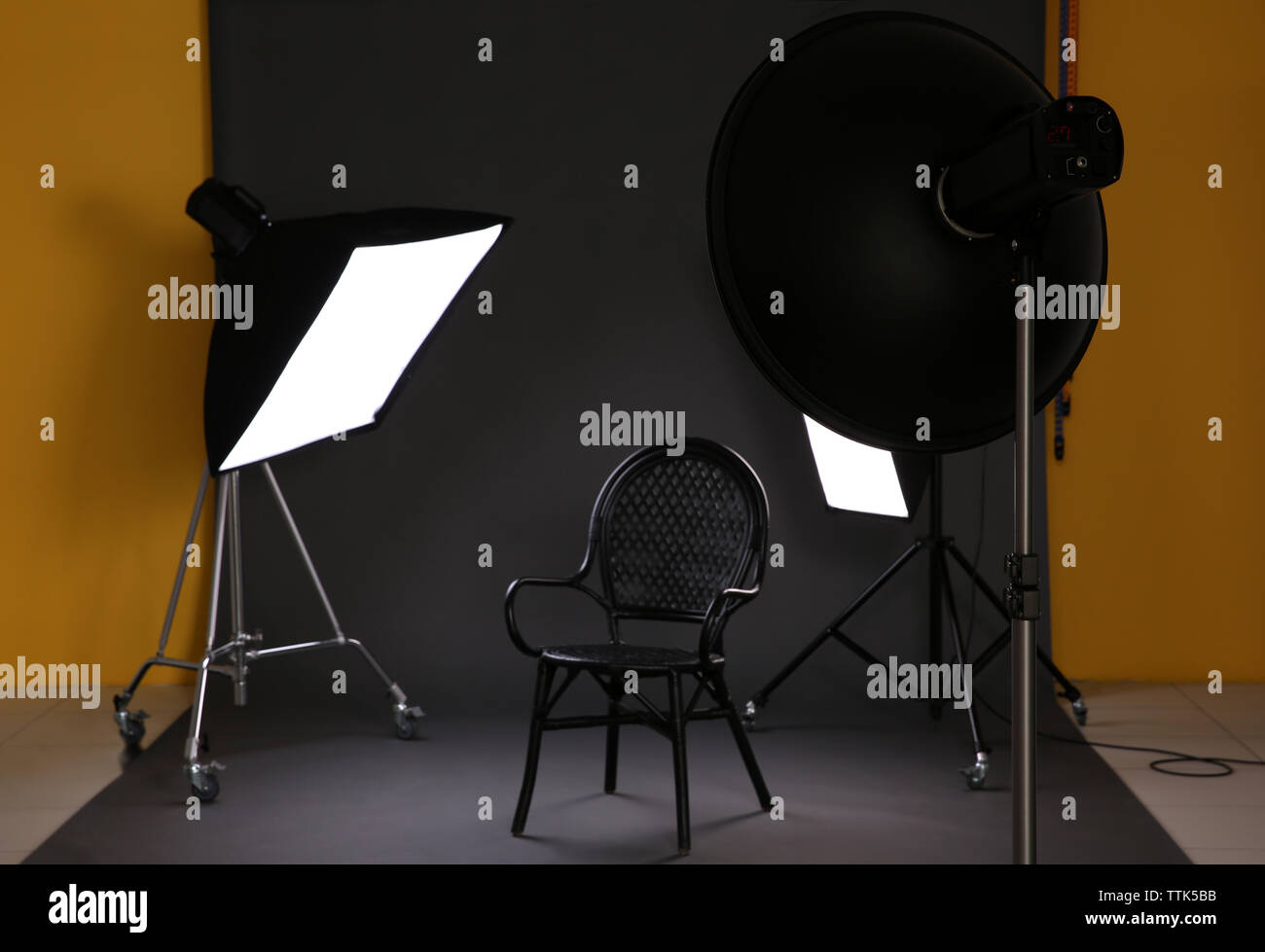 Interior of professional photo studio Stock Photo Alamy