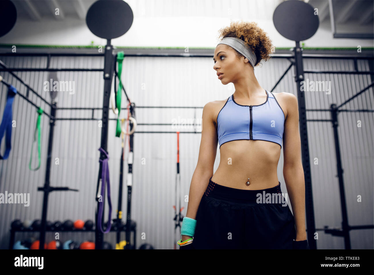 Athlete standing gym hi-res stock photography and images - Alamy