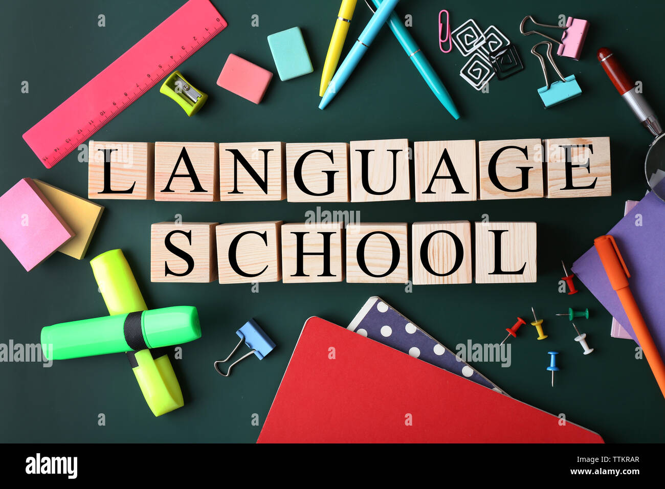 Different language on chalkboard hi-res stock photography and images ...