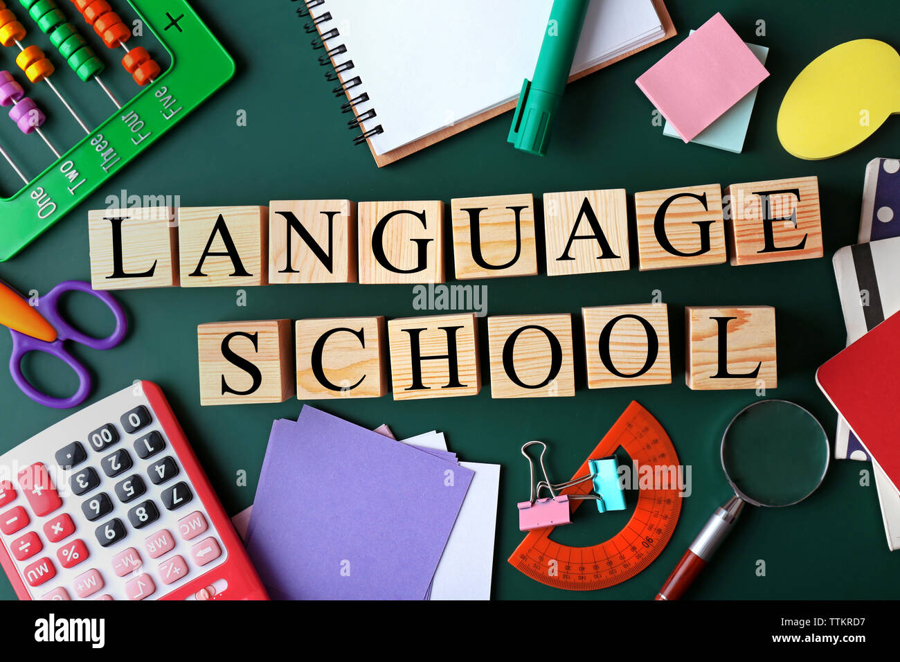 Different language on chalkboard hi-res stock photography and images ...