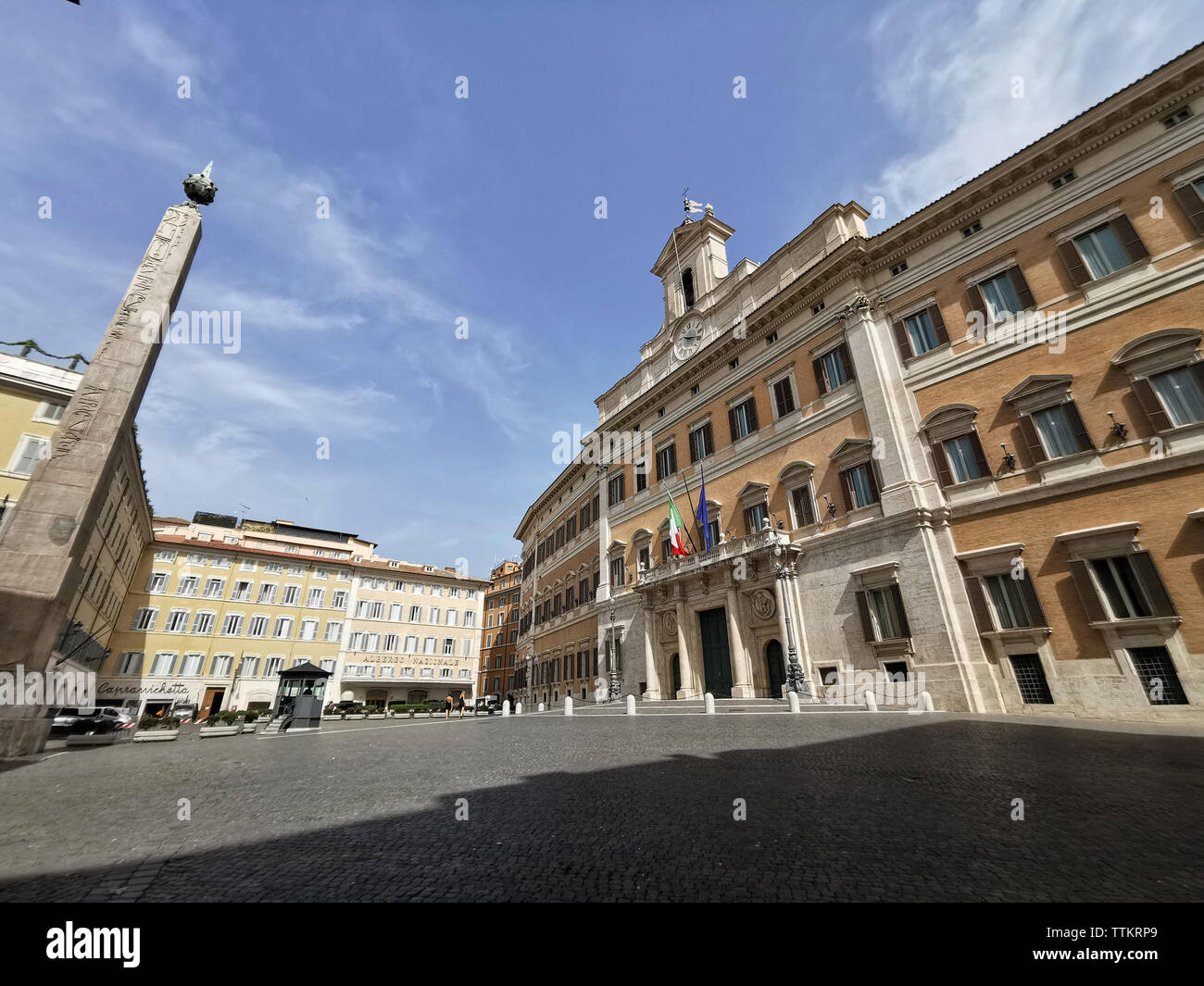 Parlimaent Rome Parliament Palace in Rome Italy unusual view Stock Photo - Alamy
