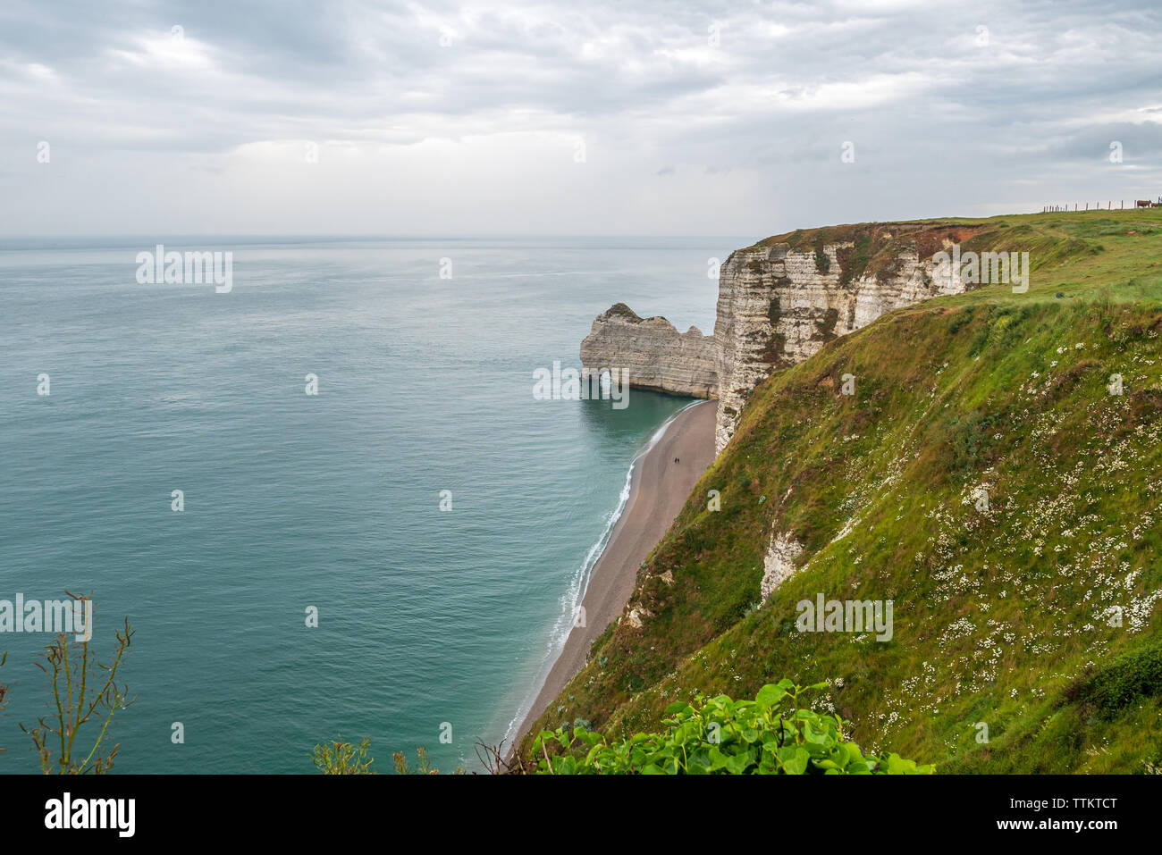The cliffs of Etretat, Normandy, France Stock Photo - Alamy