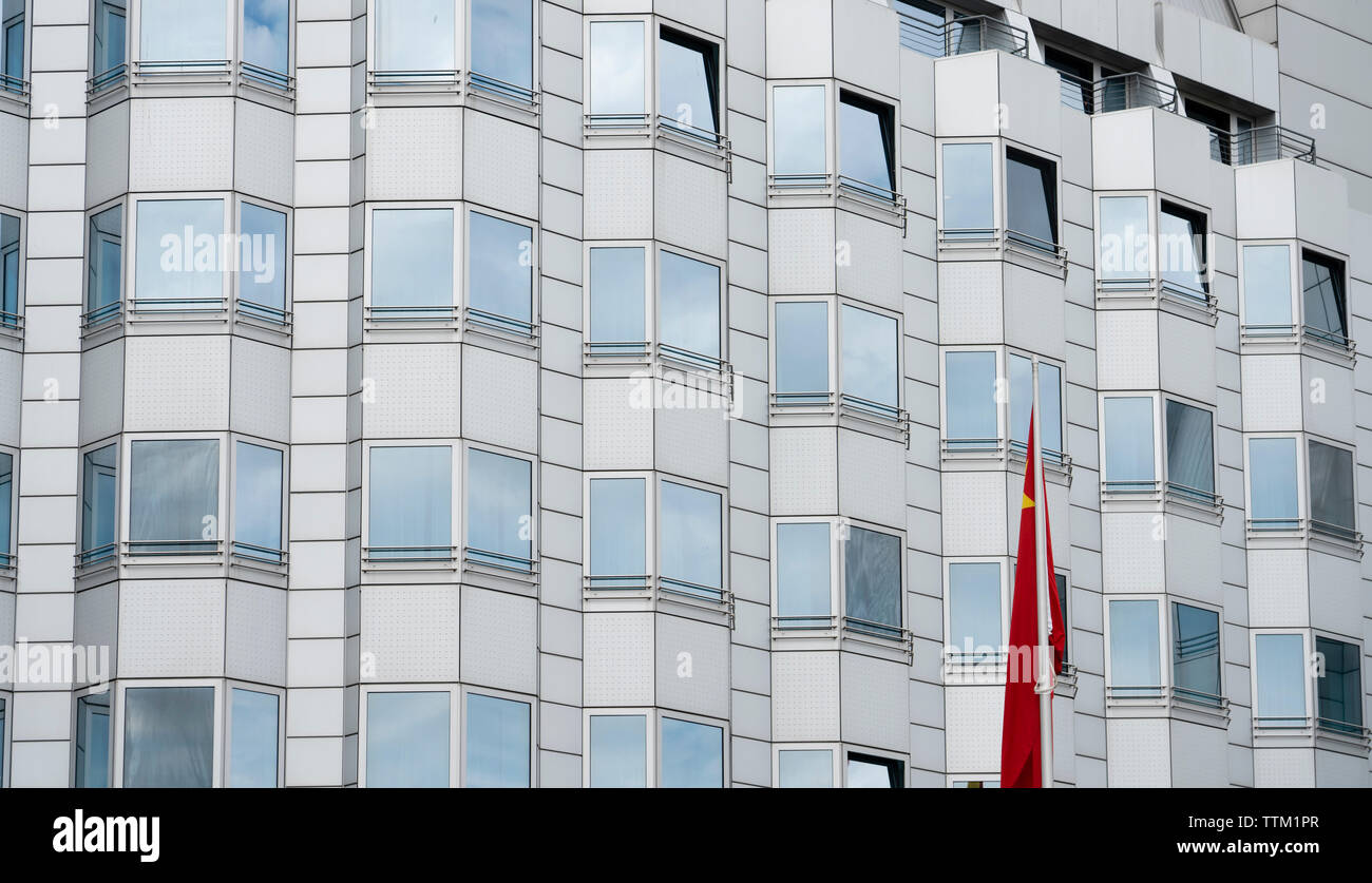 Exterior view of Embassy of Peoples Republic of China in Berlin, Germany Stock Photo