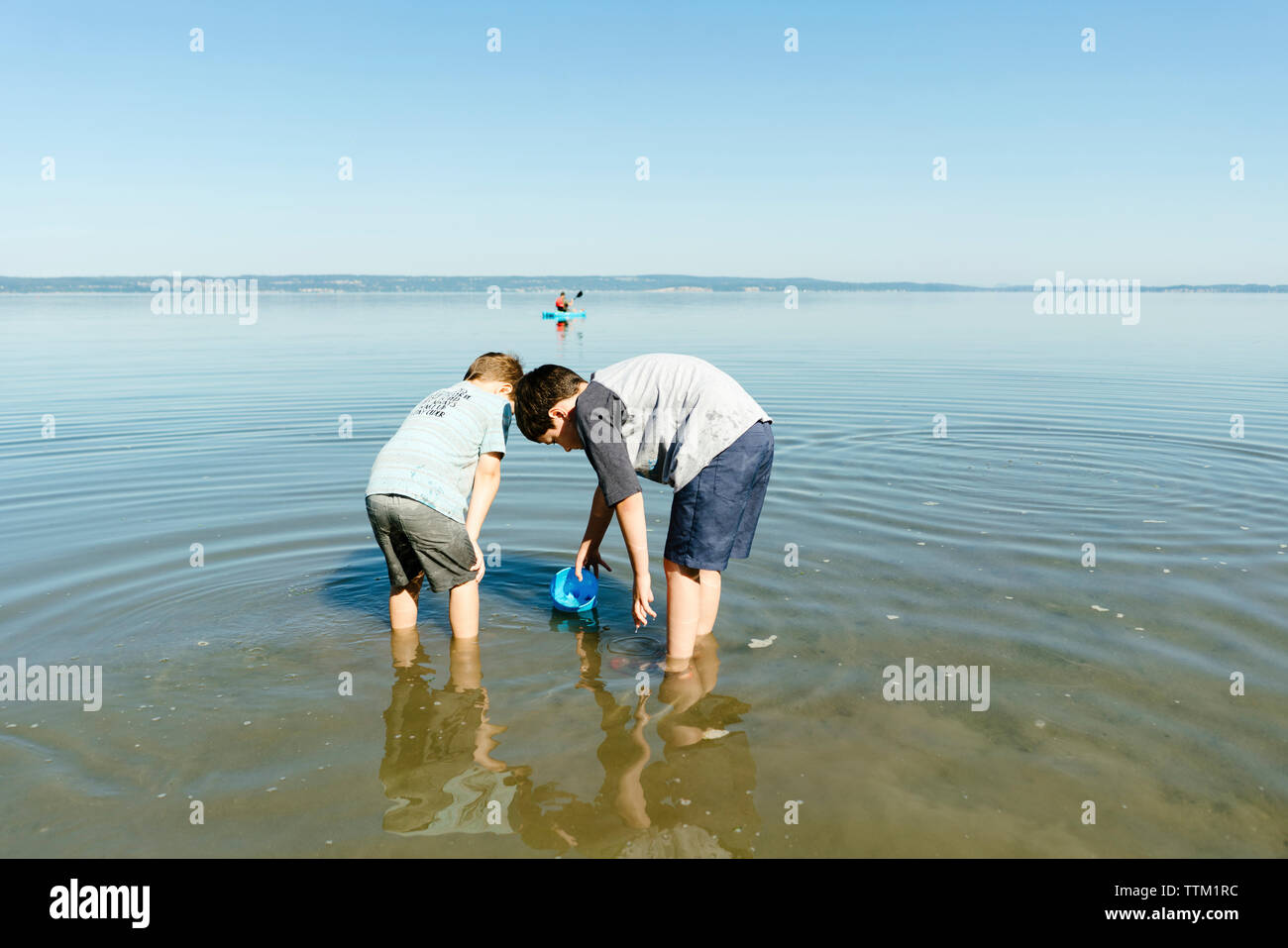 Two boys water park in hi-res stock photography and images - Alamy