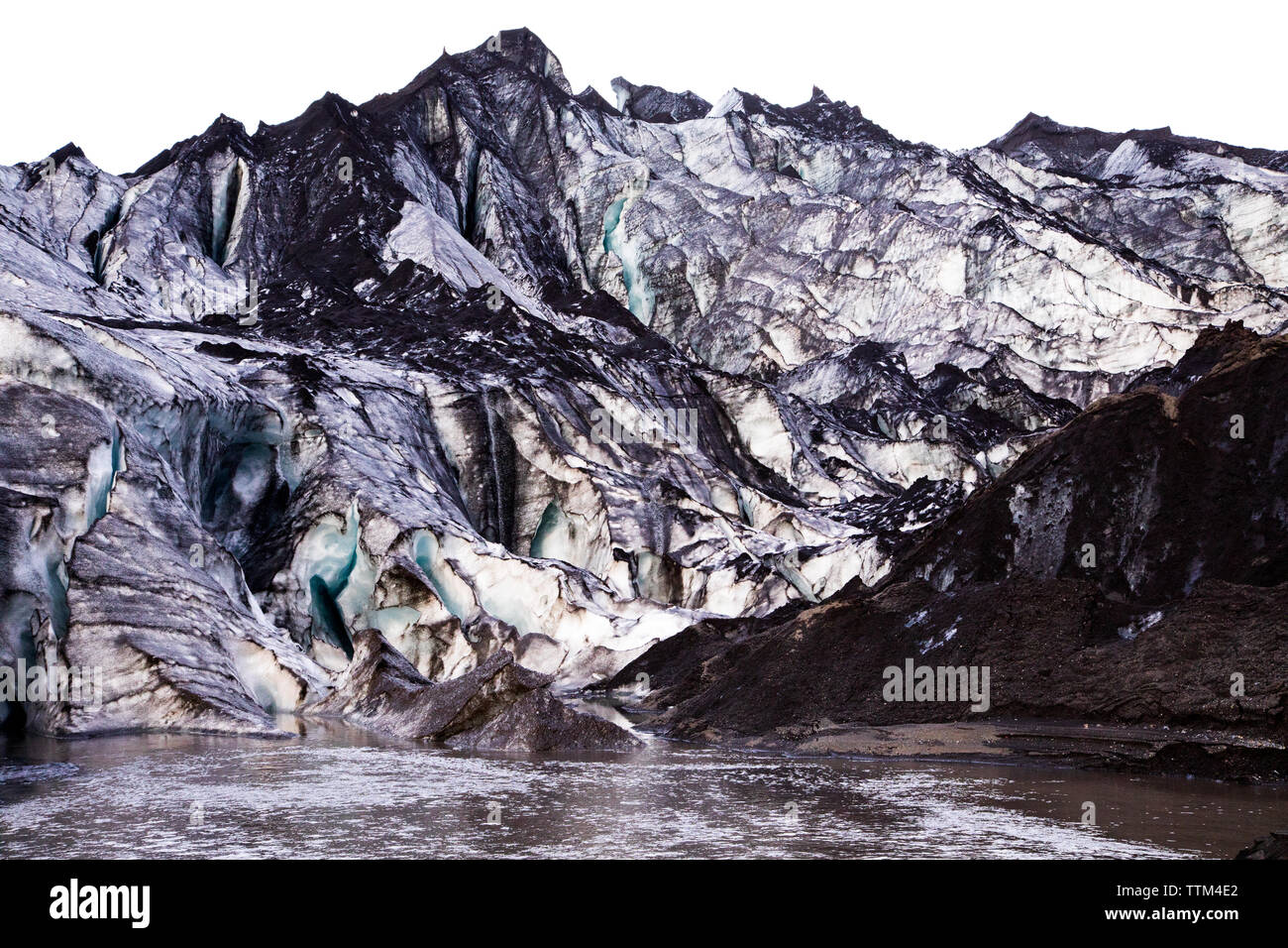 Glacier in VatnajÃ¶kull National Park Iceland Stock Photo