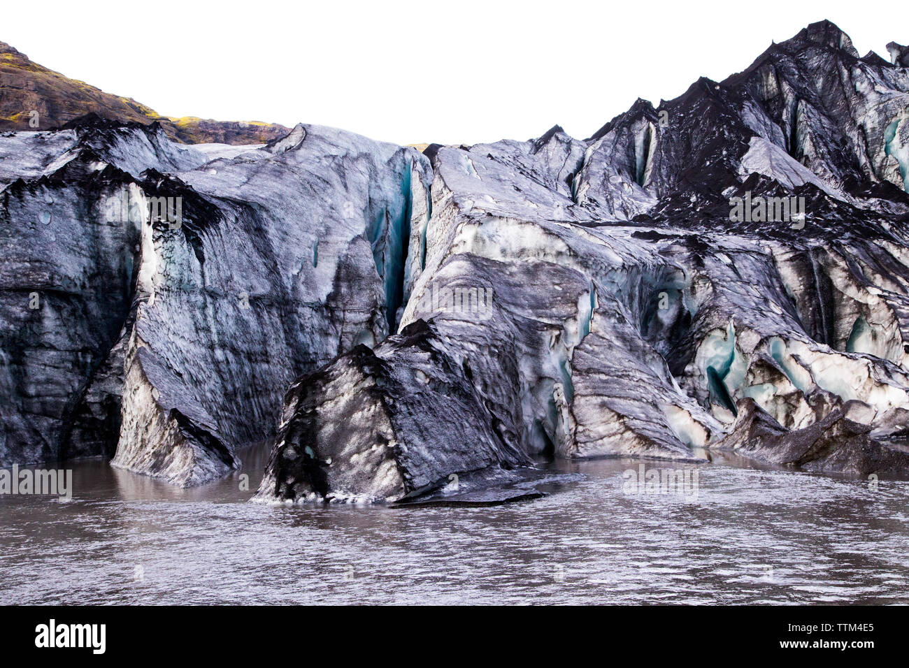Glacier at VatnajÃ¶kull National Park Iceland Stock Photo