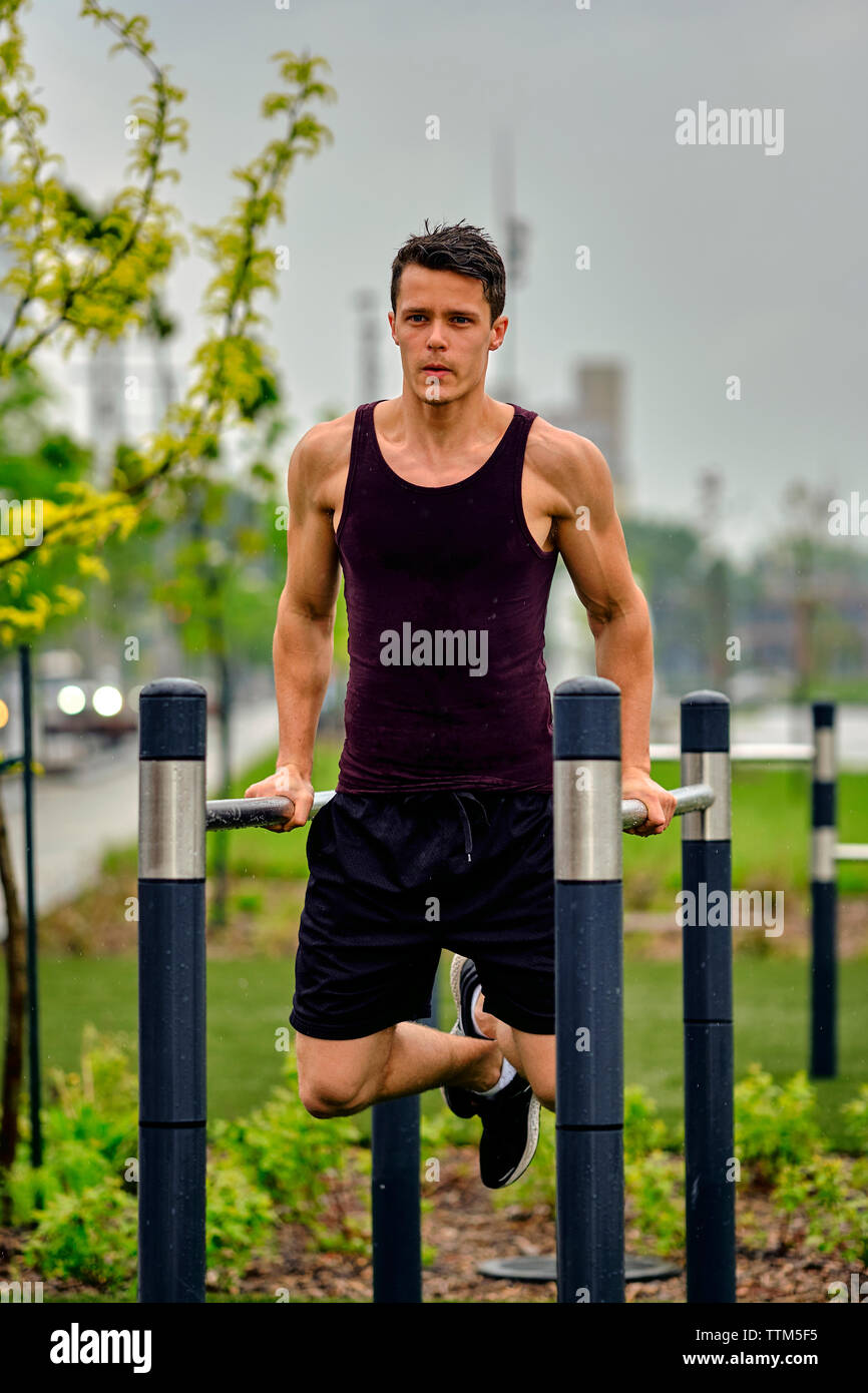 Parallel bars gymnastics equipment hires stock photography and images