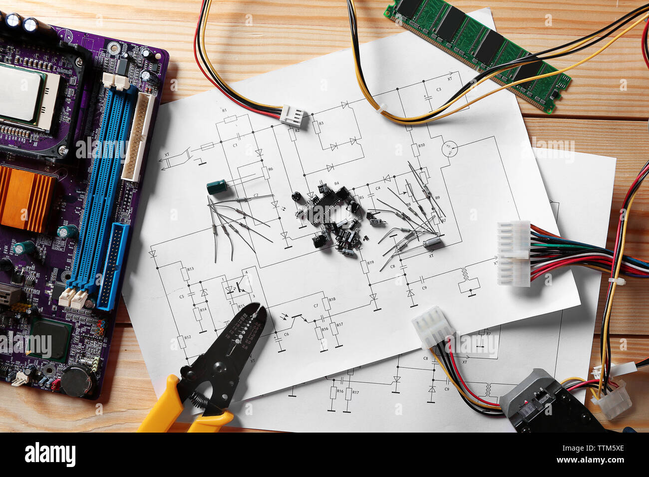 Motherboard blueprint hires stock photography and images Alamy