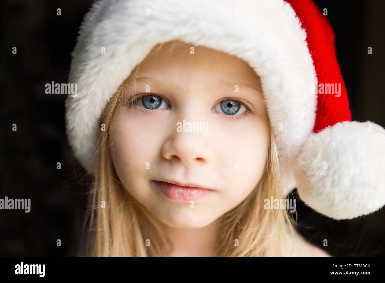 Real Santa Hat With Black Background