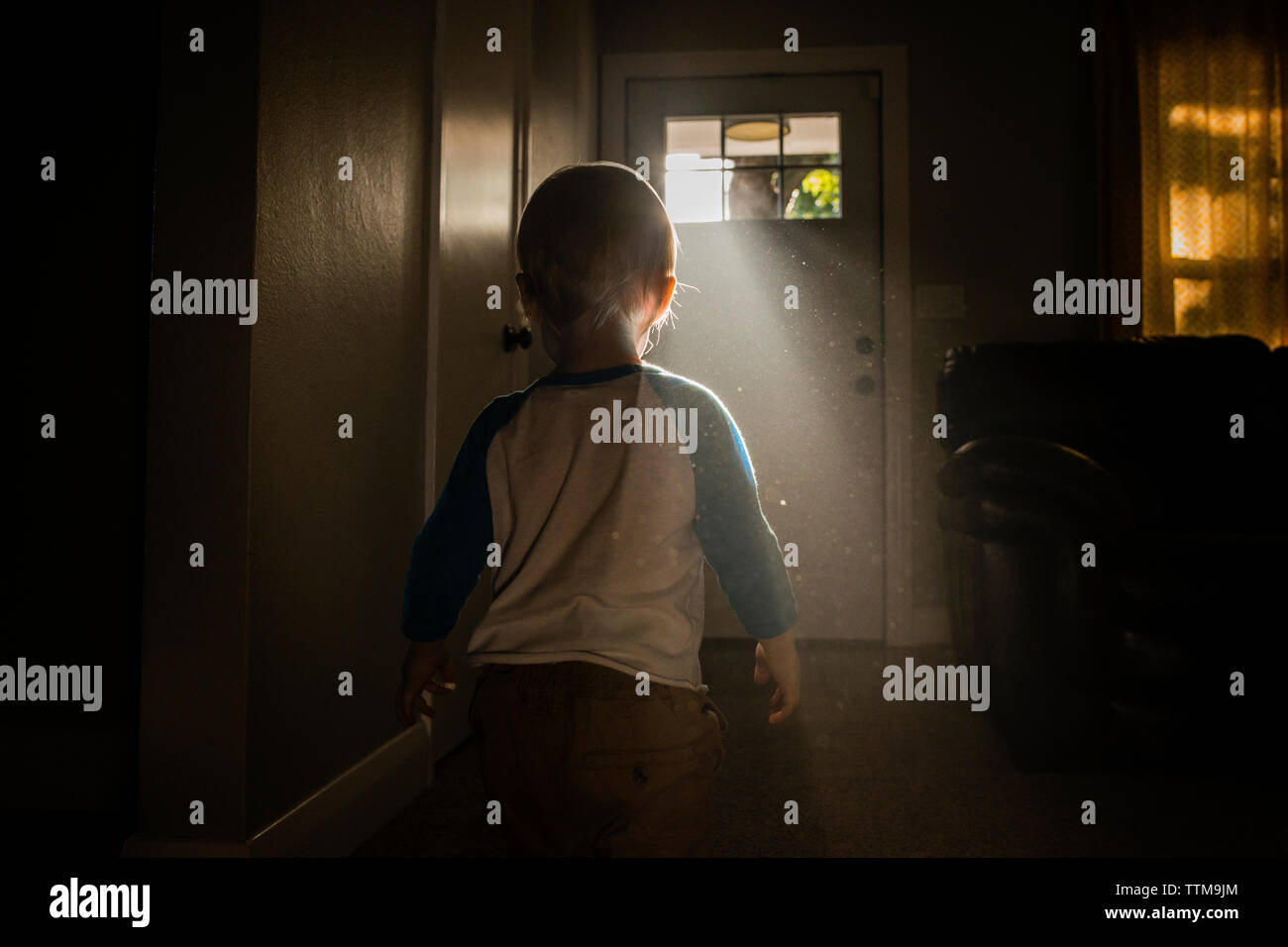 Boy dark home hi-res stock photography and images - Alamy