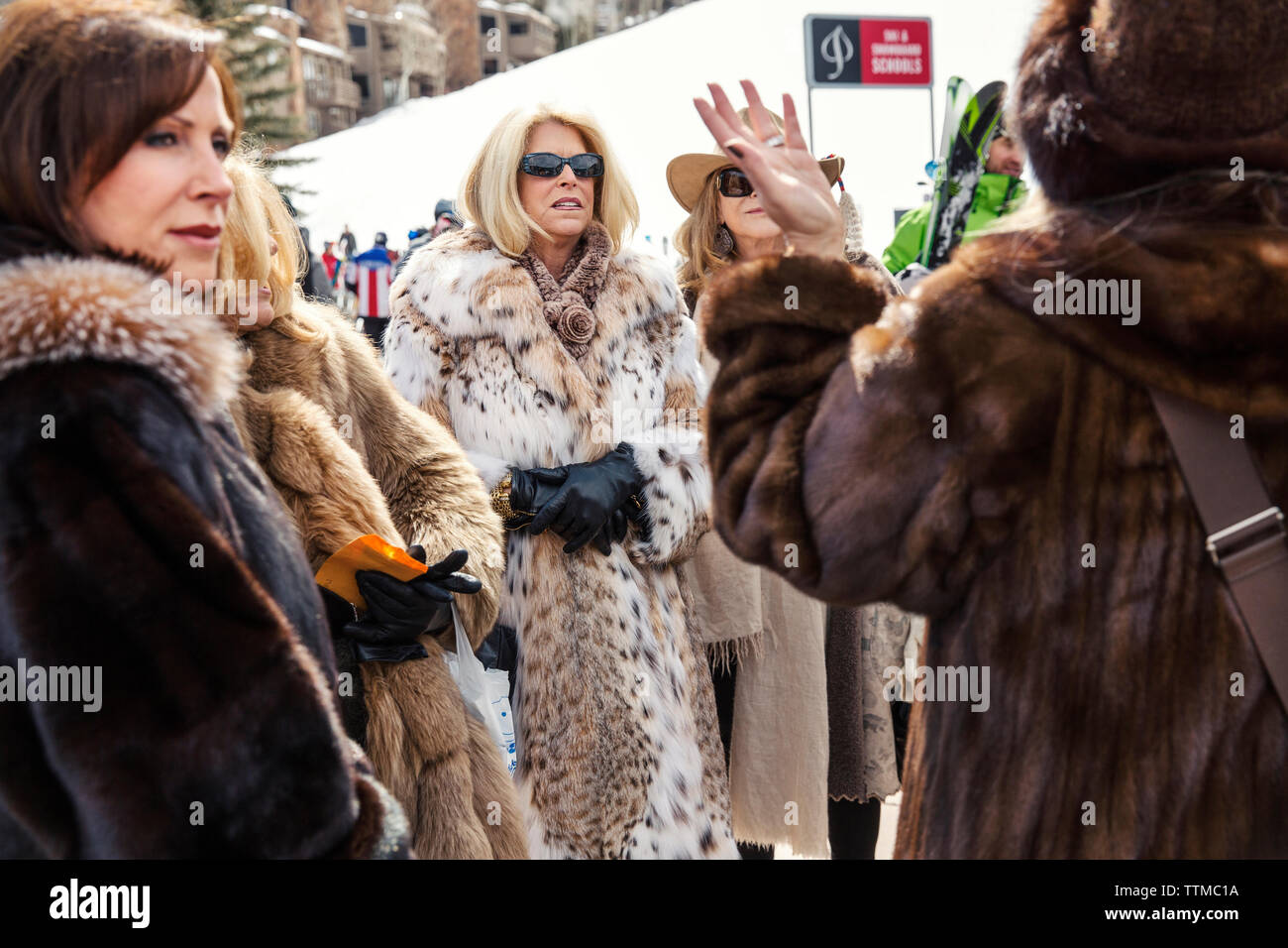 women in fur