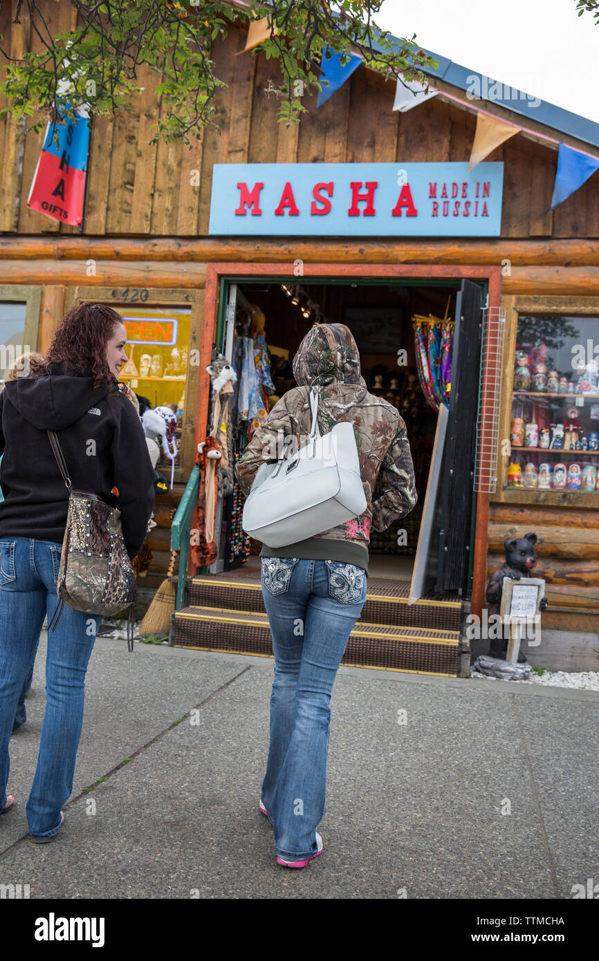 USA, Alaska, Anchorage, Masha, a local store located in downtown Anchorage Stock Photo