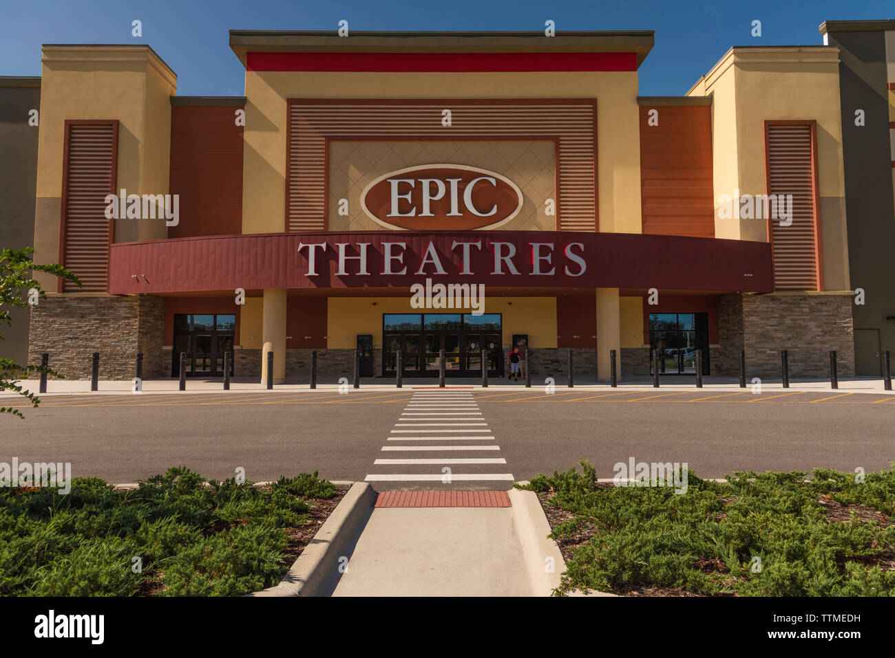 Epic Theatres Movie Theater Exterior Building Entrance Stock Photo