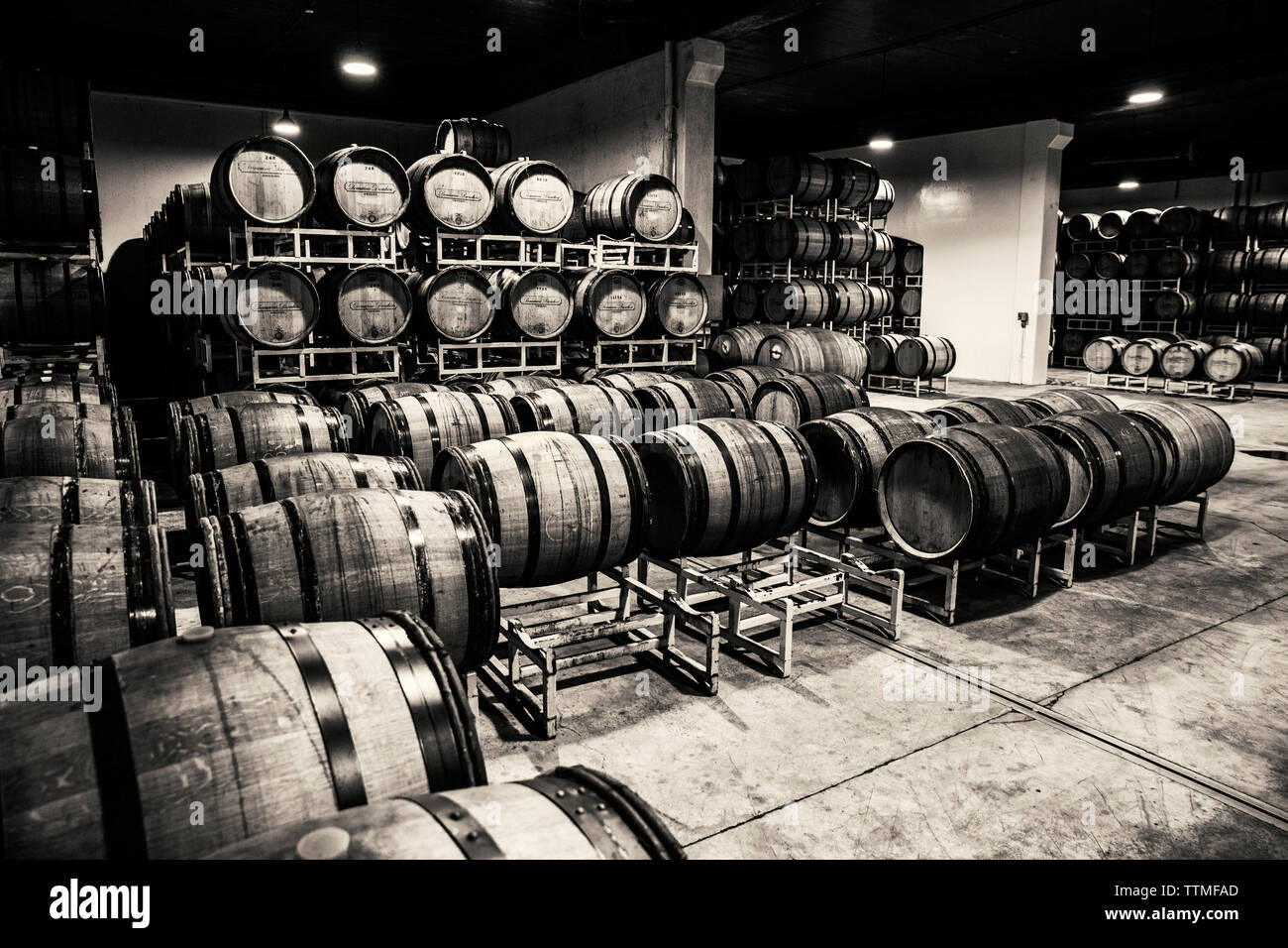 Usa Oregon Willamette Valley The Wine Cellar And Barrel