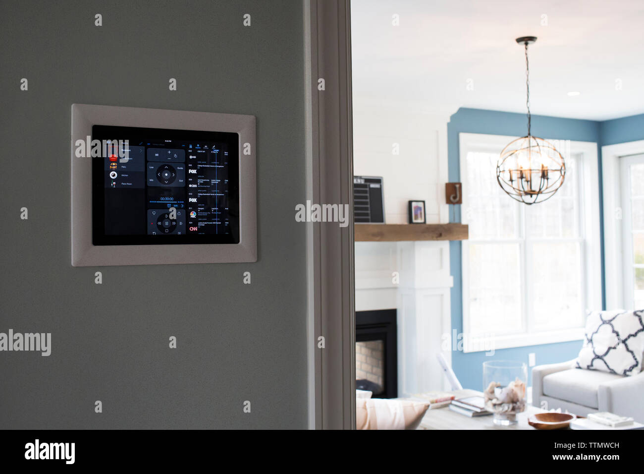 Control panel in modern house Stock Photo