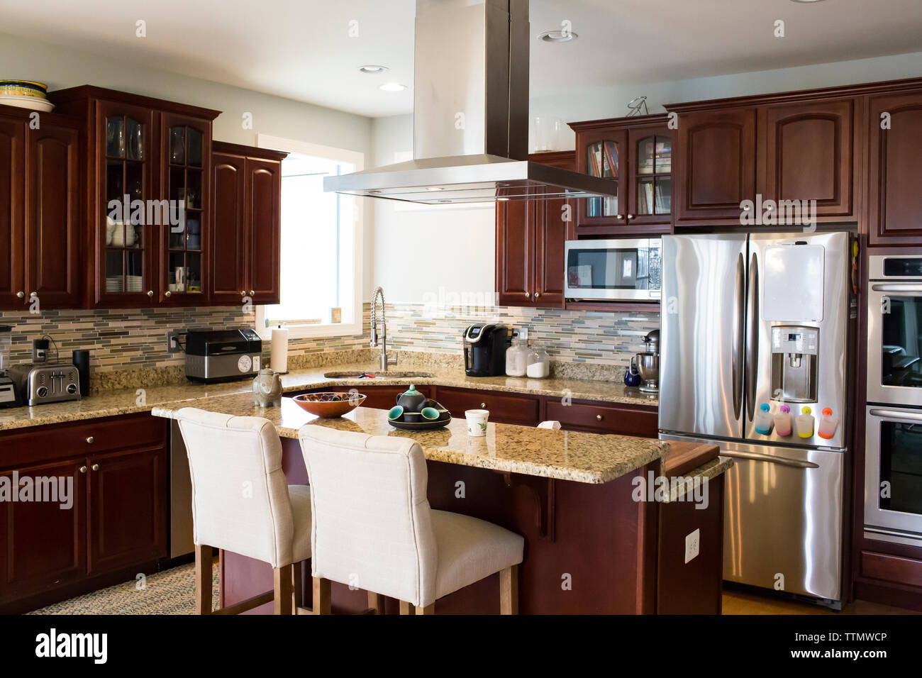 Interior of modern kitchen Stock Photo
