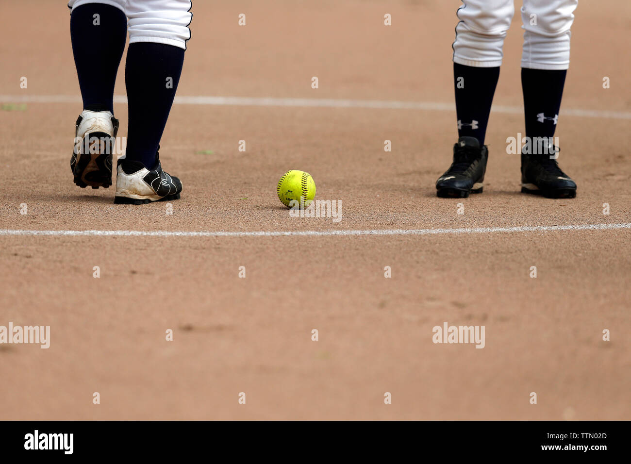 Girls softball, American High School team sports Stock Photo