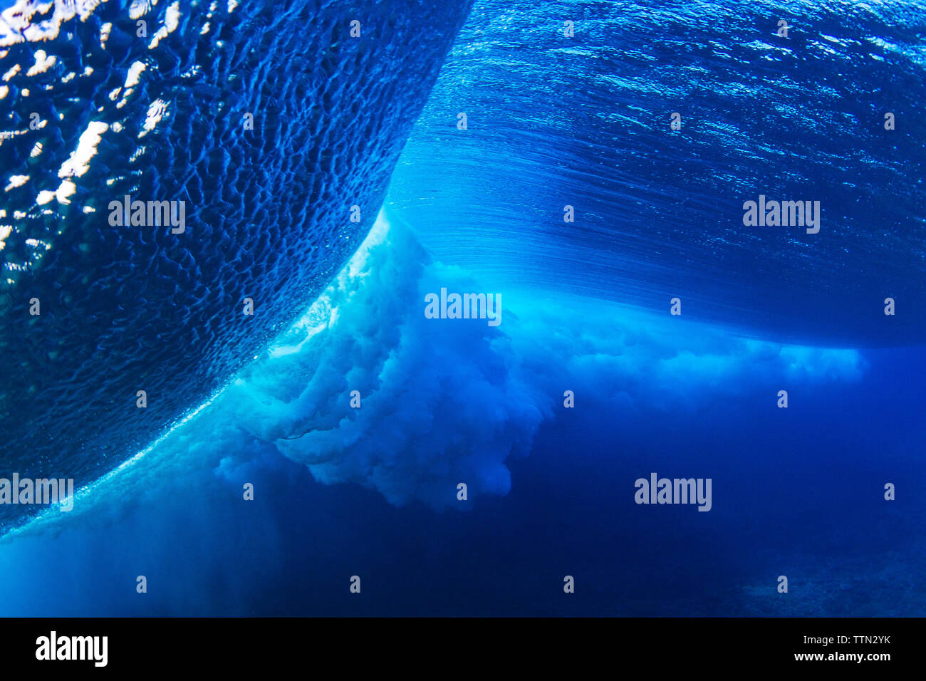 Waves undersea Stock Photo