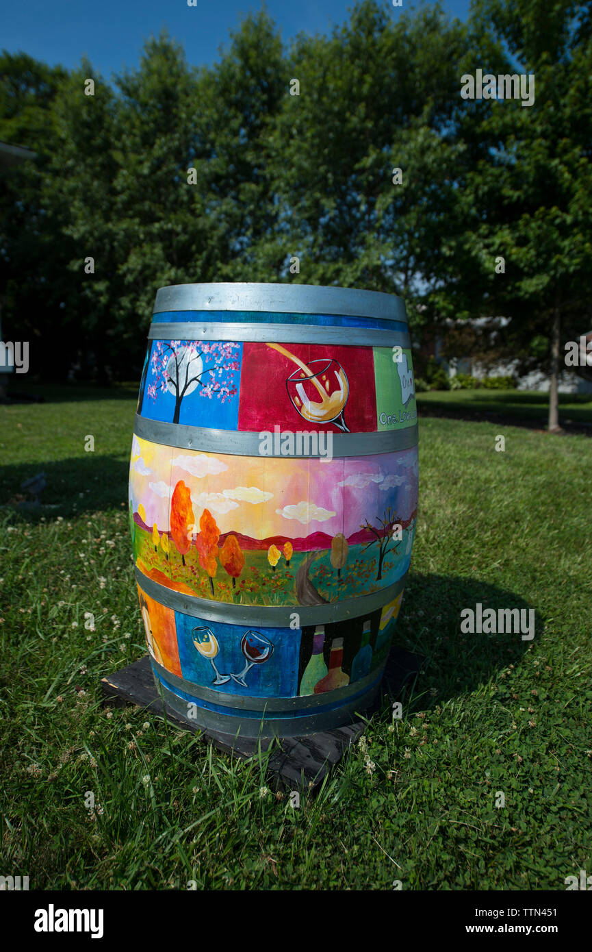 United States June 27 2016 Decorative Oak Barrels Have Been