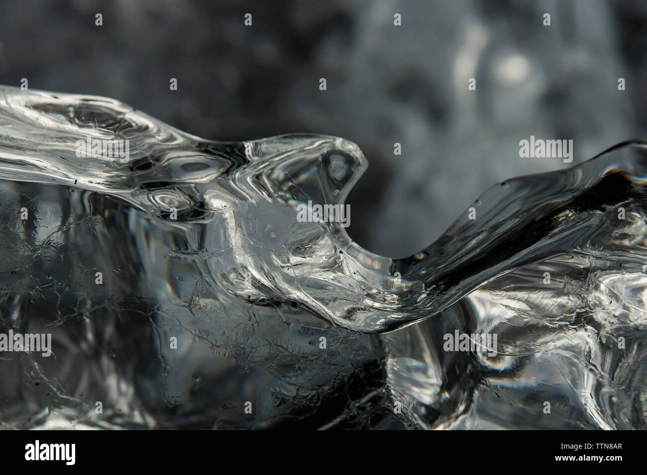 Close-up of ice crystal Stock Photo