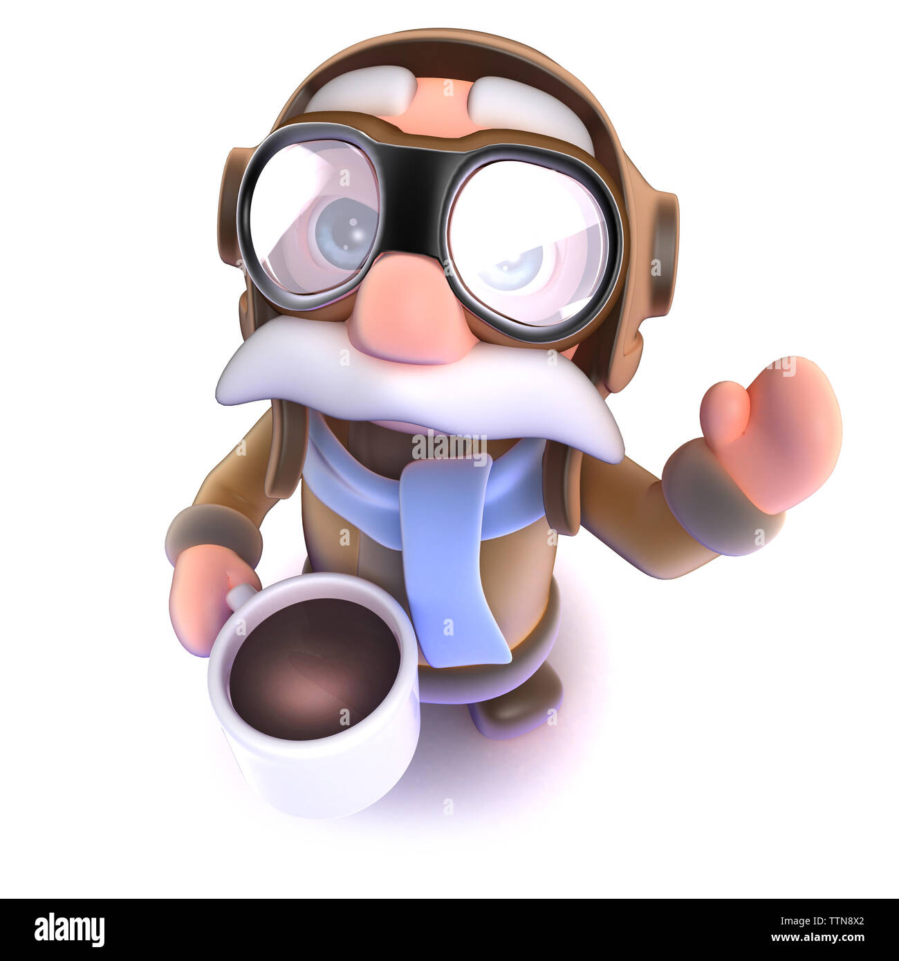 3d render of a funny cartoon airline pilot character drinking a cup of coffee or tea Stock Photo - Alamy 3d render of a funny cartoon airline pilot character drinking a cup of coffee or tea Stock Photo - Alamy
