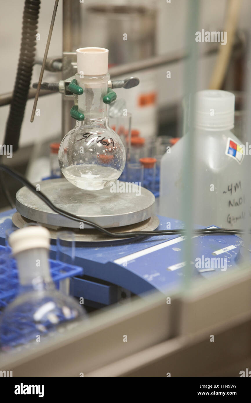 Liquid in beaker Stock Photo Alamy