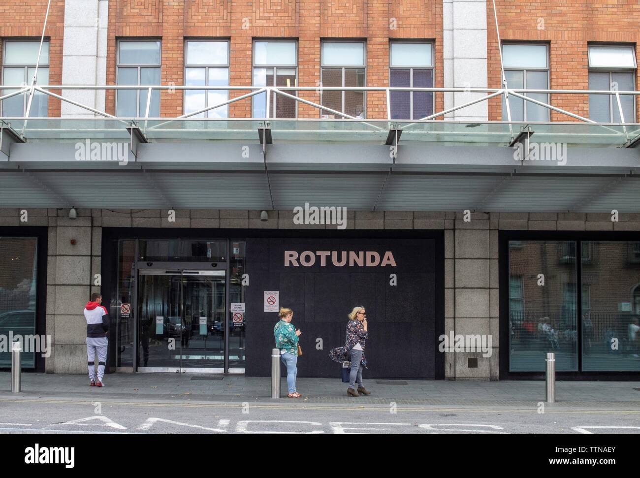 The entrance to the Rotunda Maternity Hospital in Parnell Street
