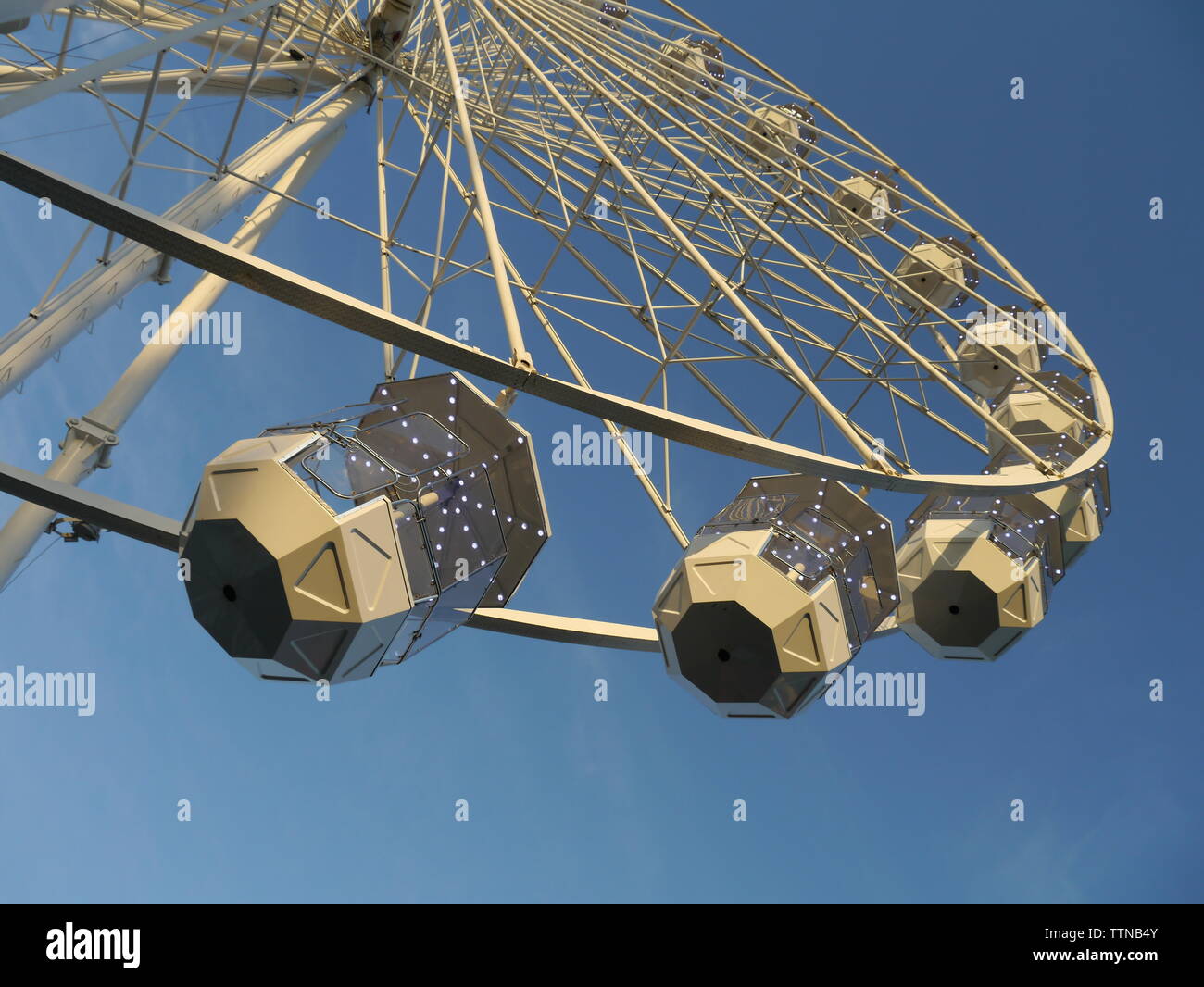 Newport, Isle of Wight. June 16 2019: Ferris Wheel at Seaclose Park, Isle of Wight Festival of Music. Credit: Katherine Da Silva Stock Photo