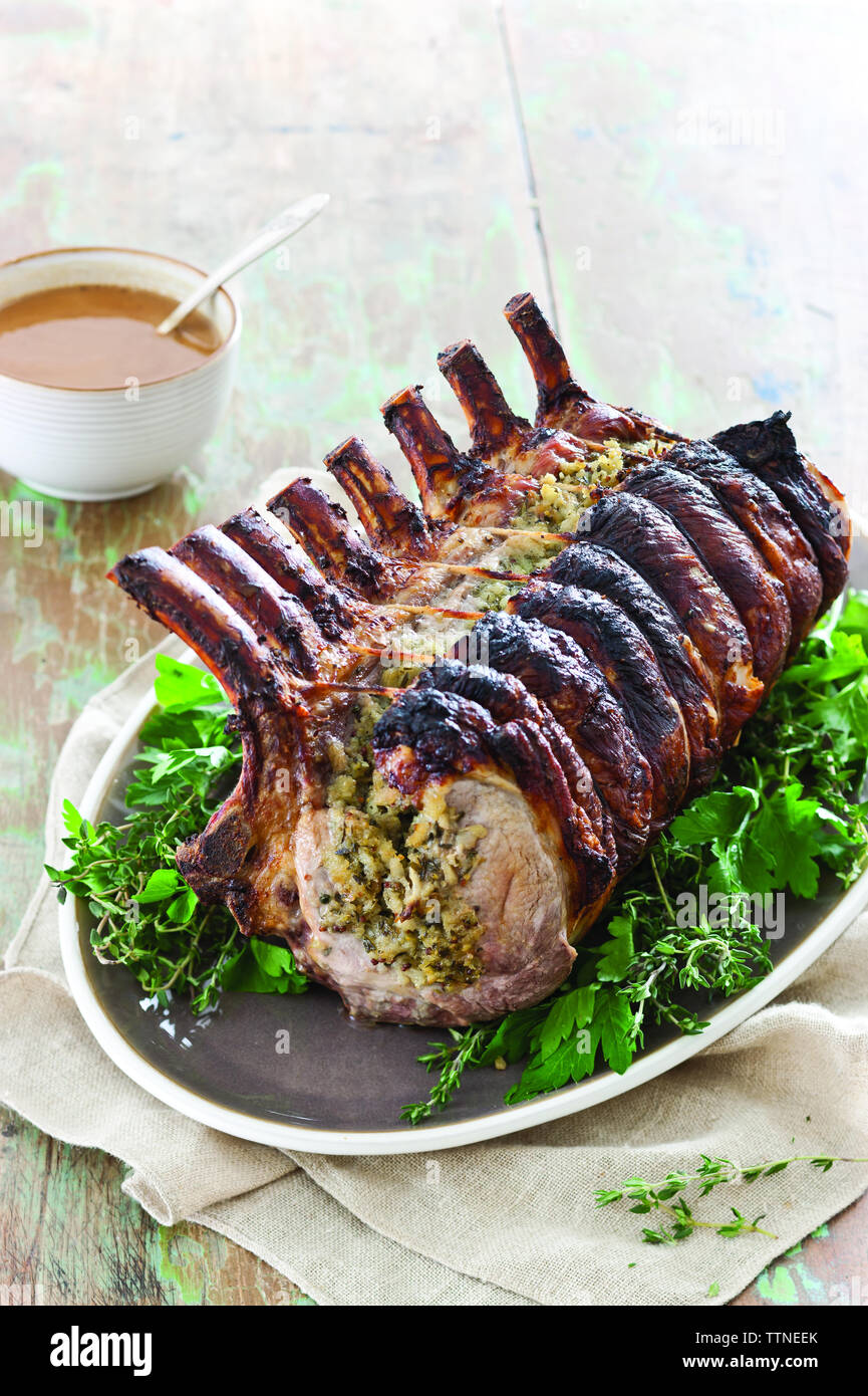 Rib meat plate hi-res stock photography and images - Alamy