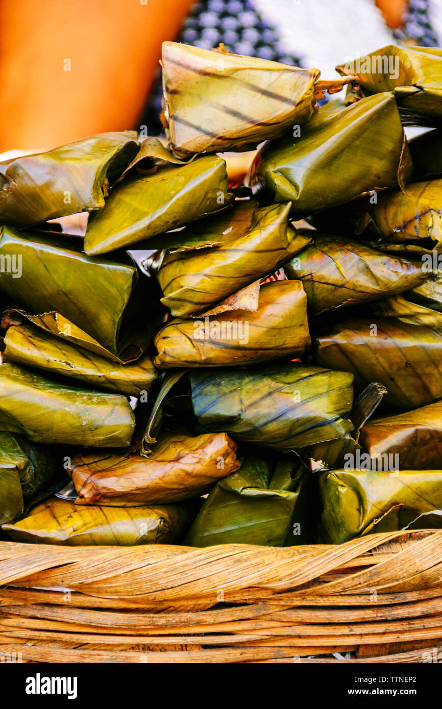 Food wrapped in banana leaves hires stock photography and images Alamy