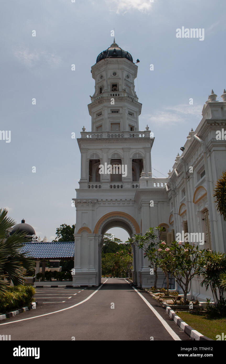 Sultan Abu Bakar State Mosque building in Johor Bahru in Malaysia 